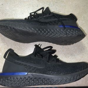 Nike Epic React Flyknit Black Racer Blue